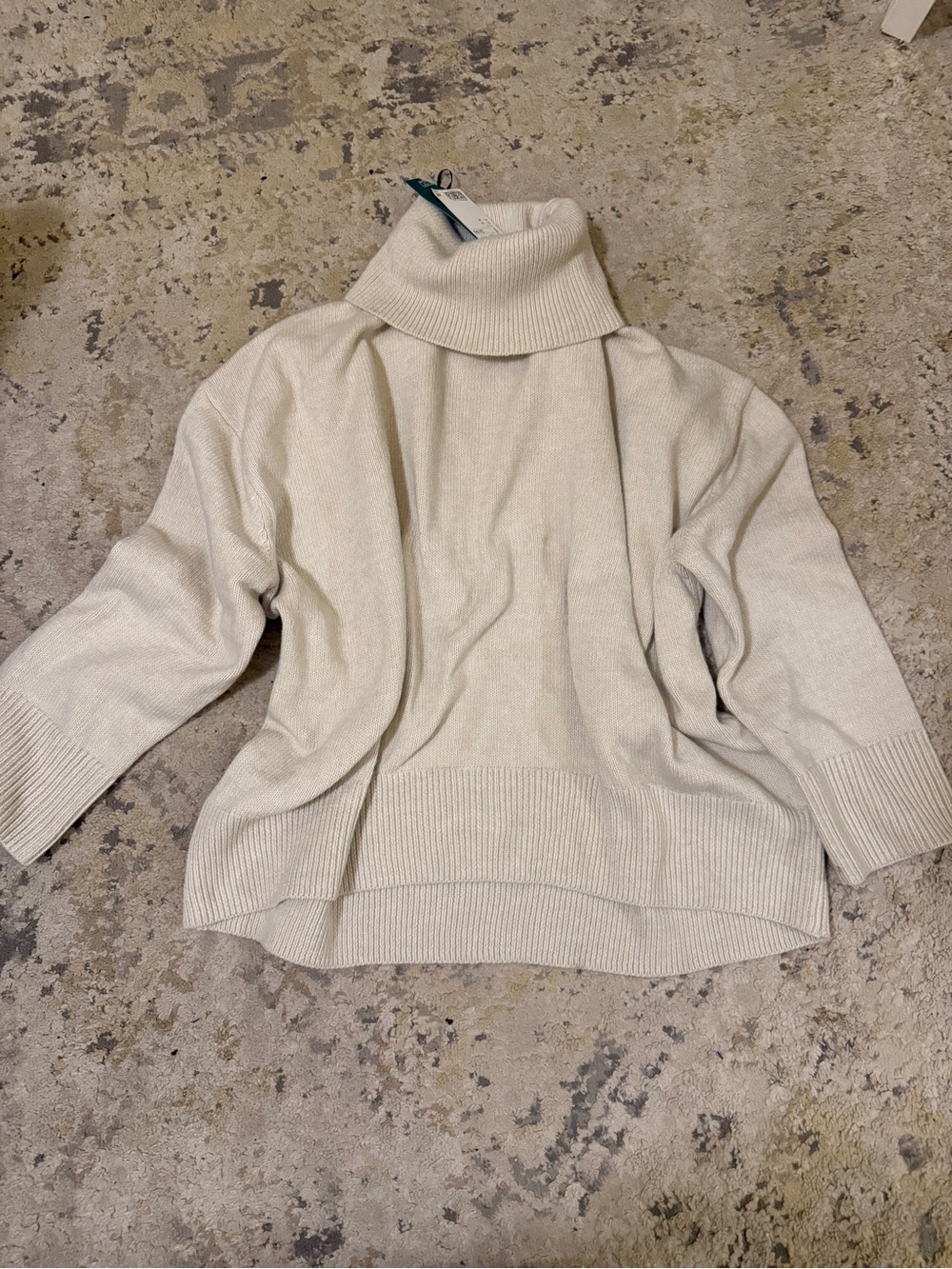 H&M Cream Turtleneck Sweater